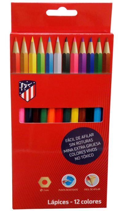 Atlético Madrid set farebných ceruziek/12 ks
