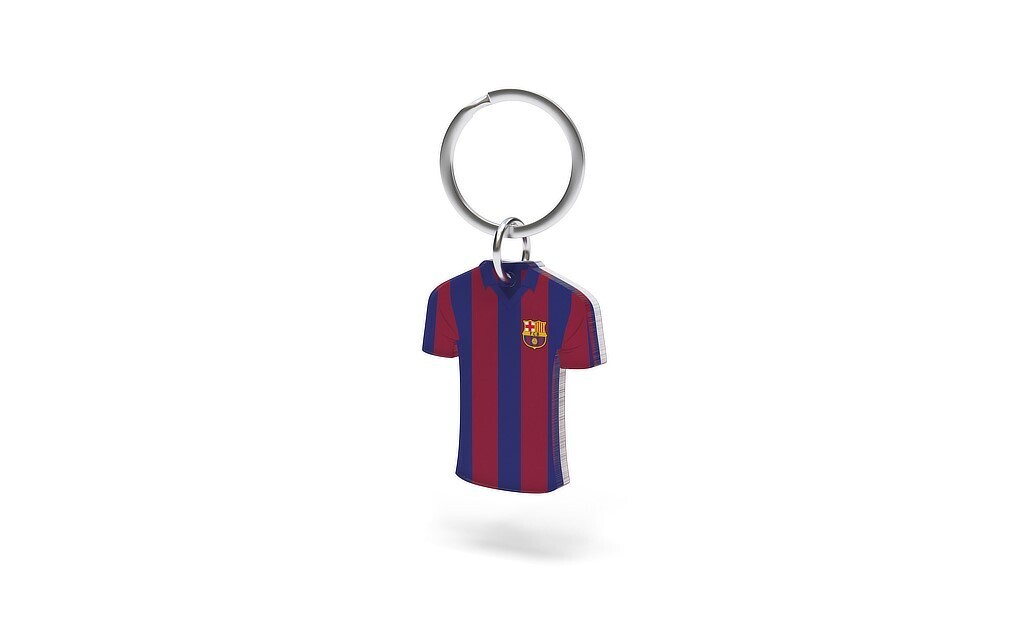 FC Barcelona prívesok na kľúče v tvare dresu