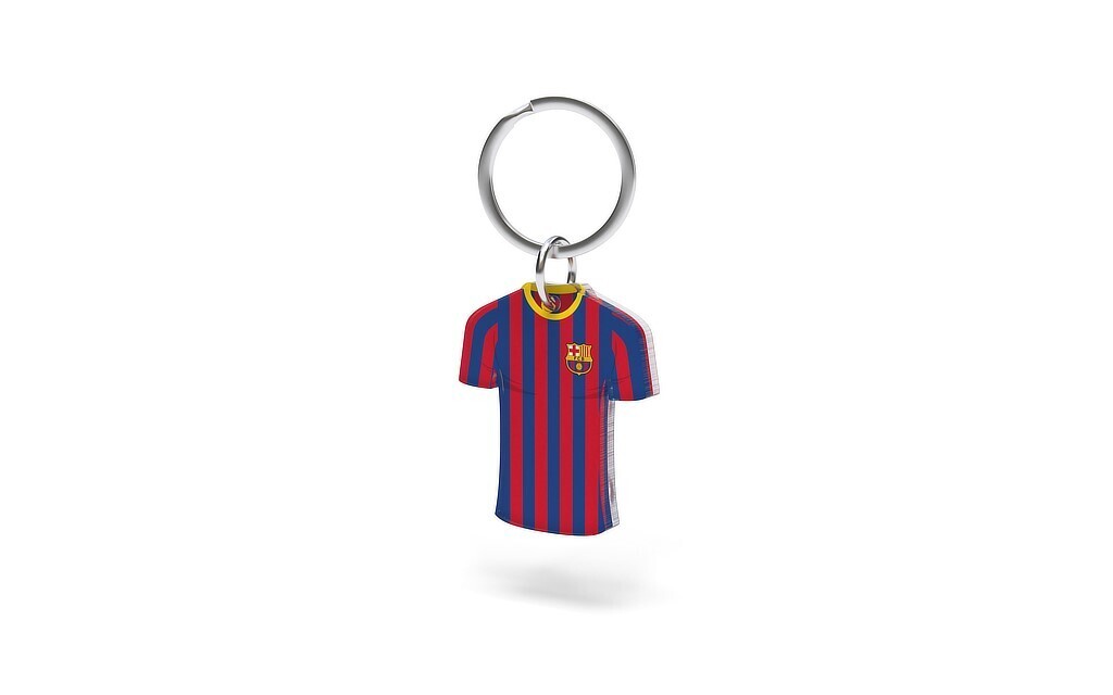 FC Barcelona prívesok na kľúče v tvare dresu