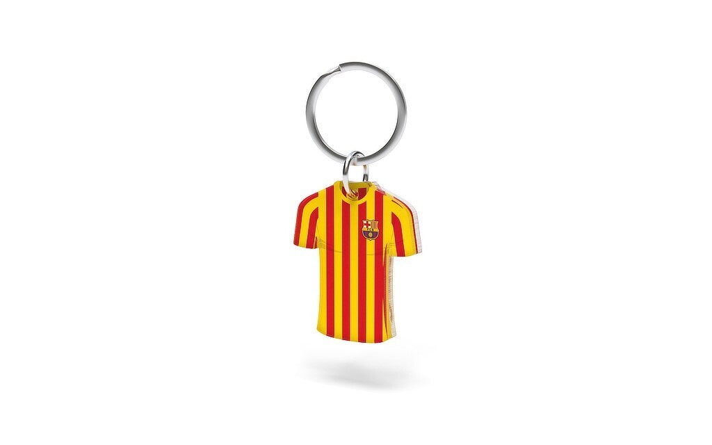 FC Barcelona prívesok na kľúče v tvare dresu