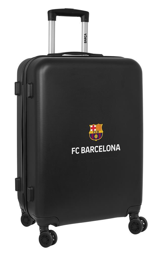 FC Barcelona kufor na kolieskach čierny