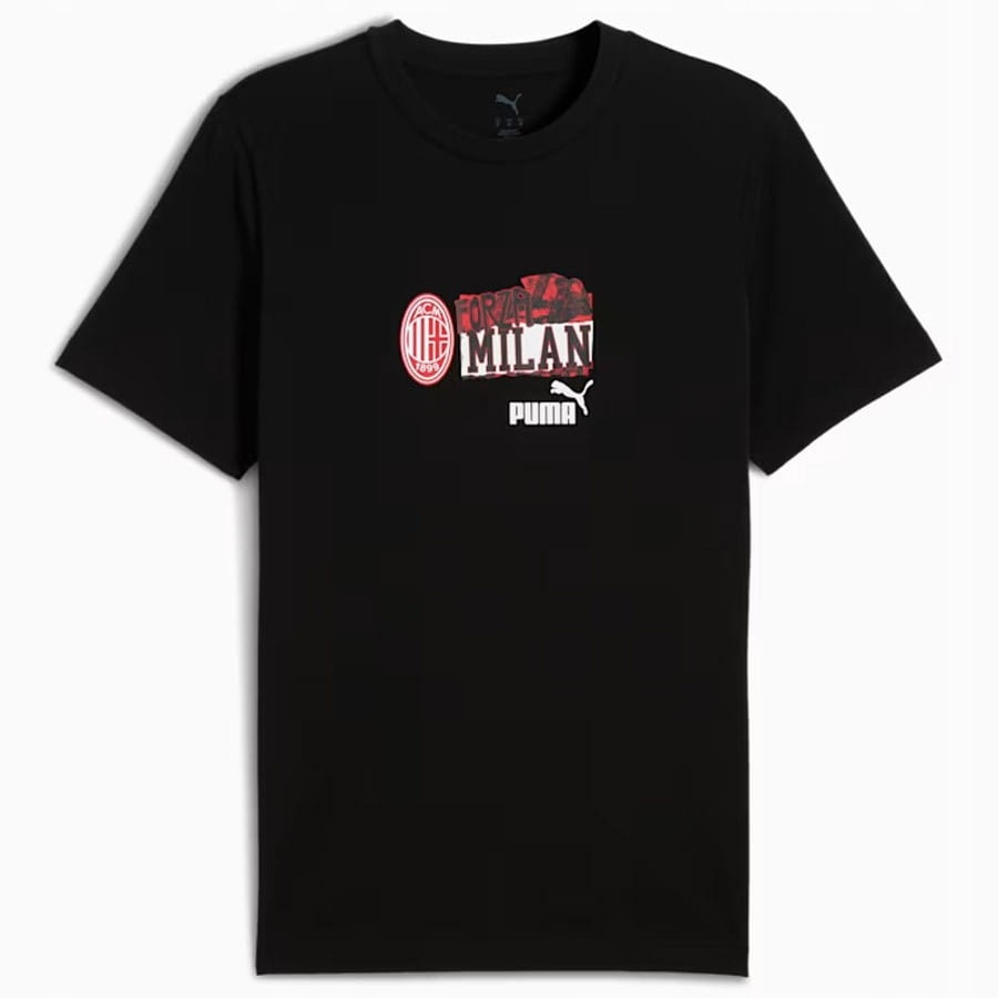 Puma AC Miláno (AC Milan) tričko čierne pánske