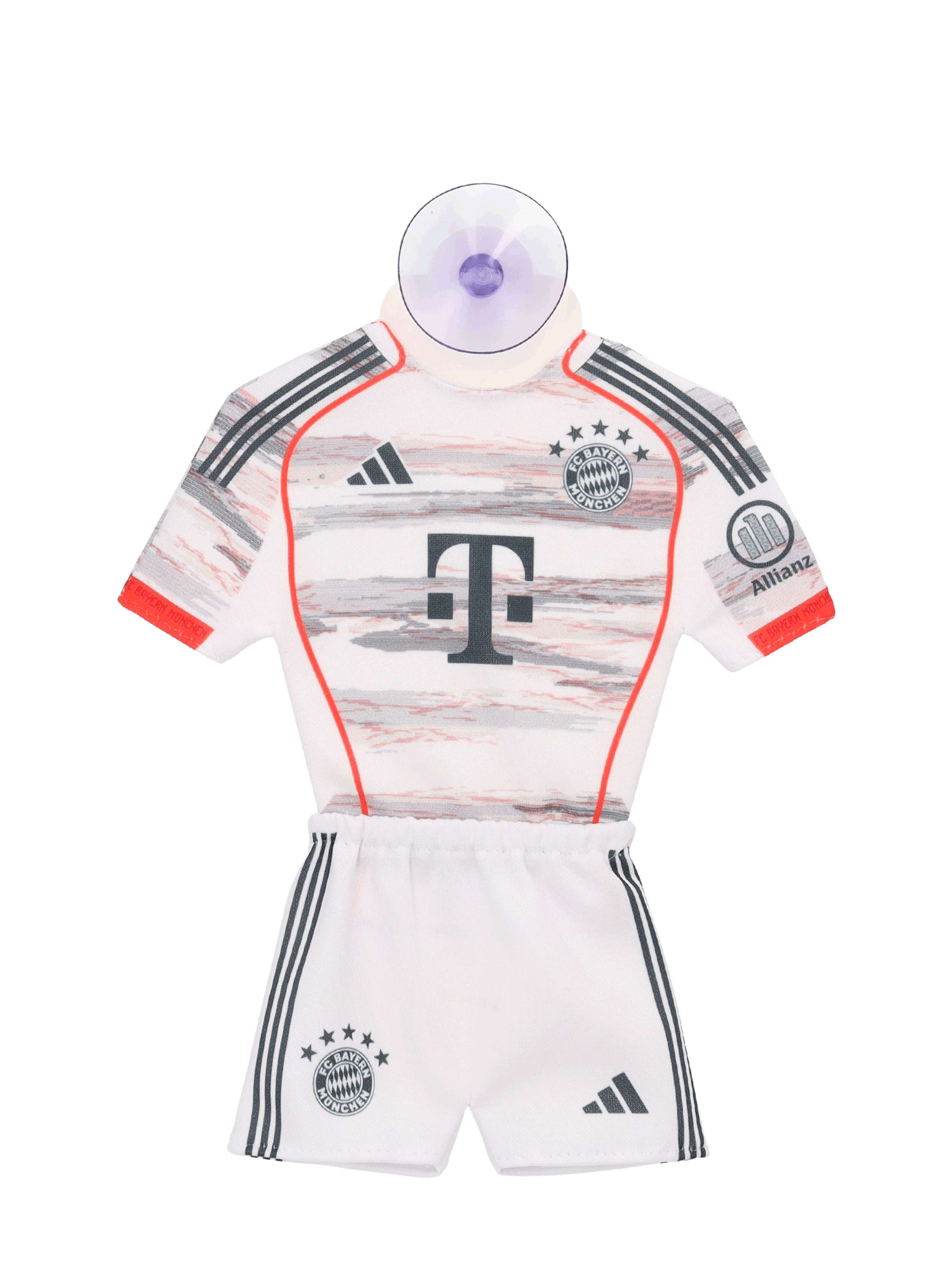 FC Bayern Mníchov mini dres do auta biely 2025-2026