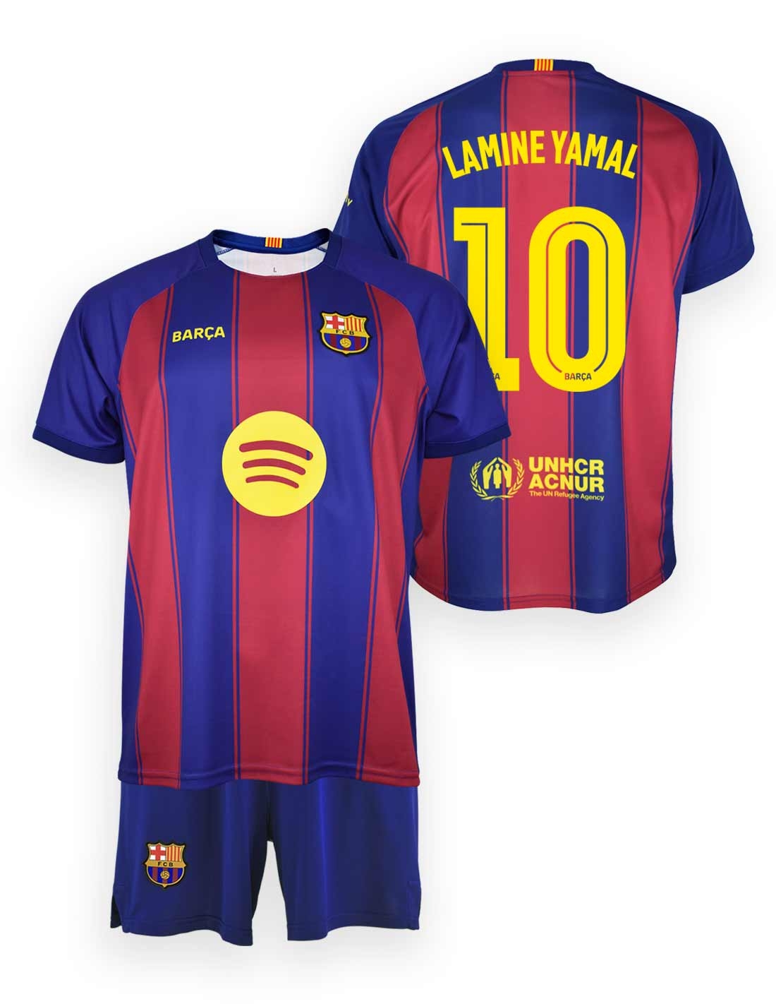 FC Barcelona LAMINE YAMAL set detský - dres + kraťasy (2025-2026) domáci - oficiálna replika