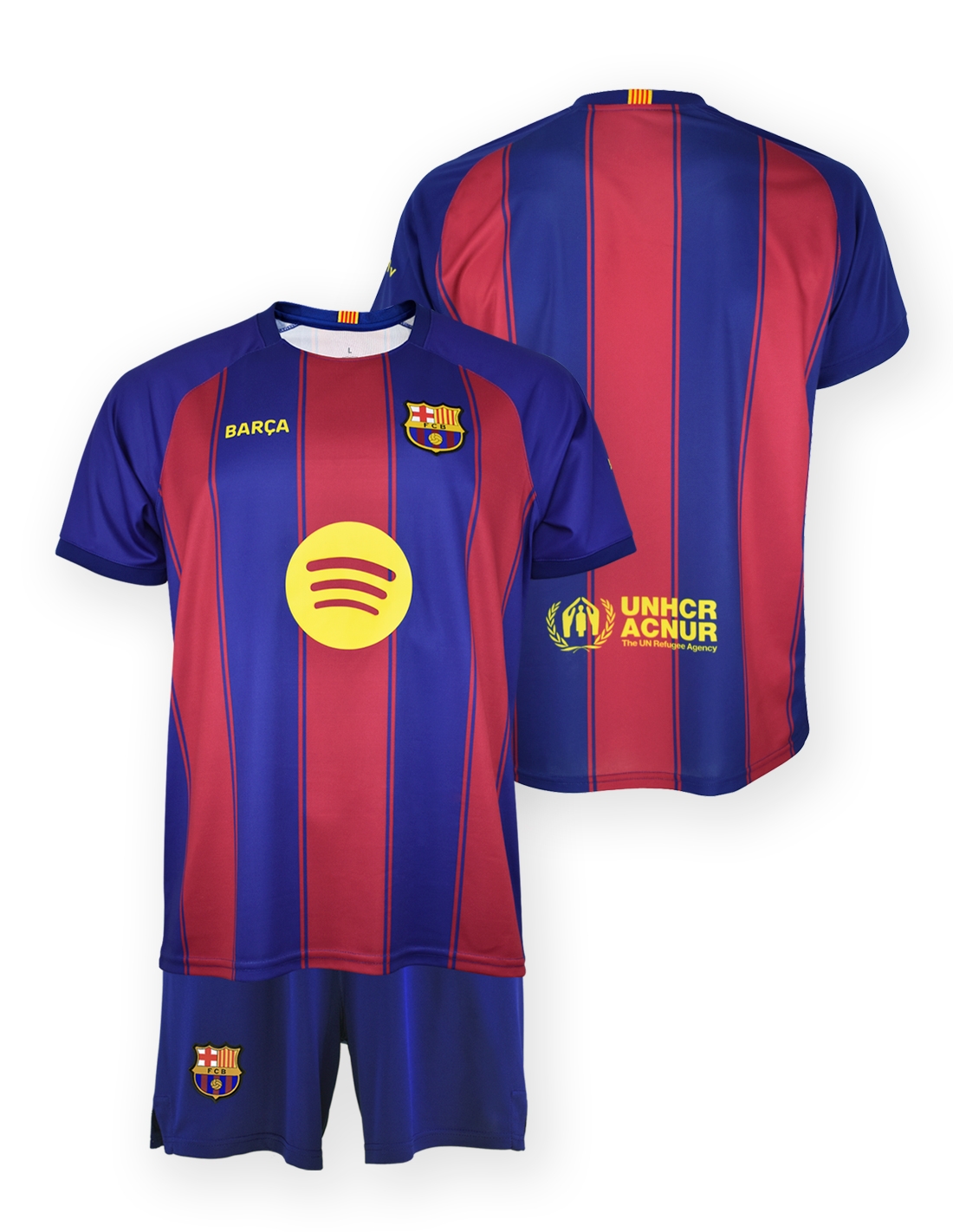 FC Barcelona set detský - dres + kraťasy (2025-2026) domáci - oficiálna replika