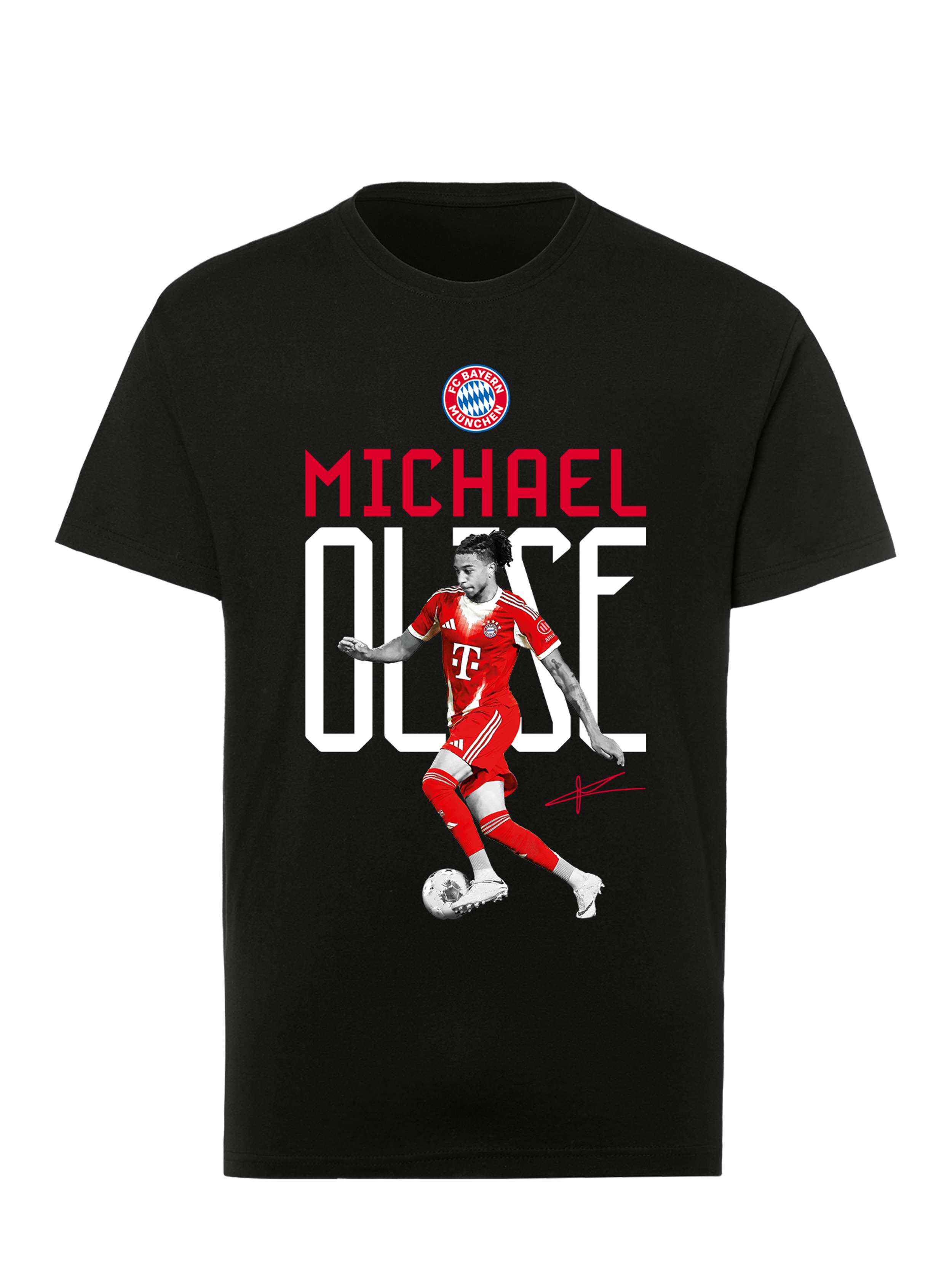 FC Bayern Mníchov Michael Olise tričko čierne detské