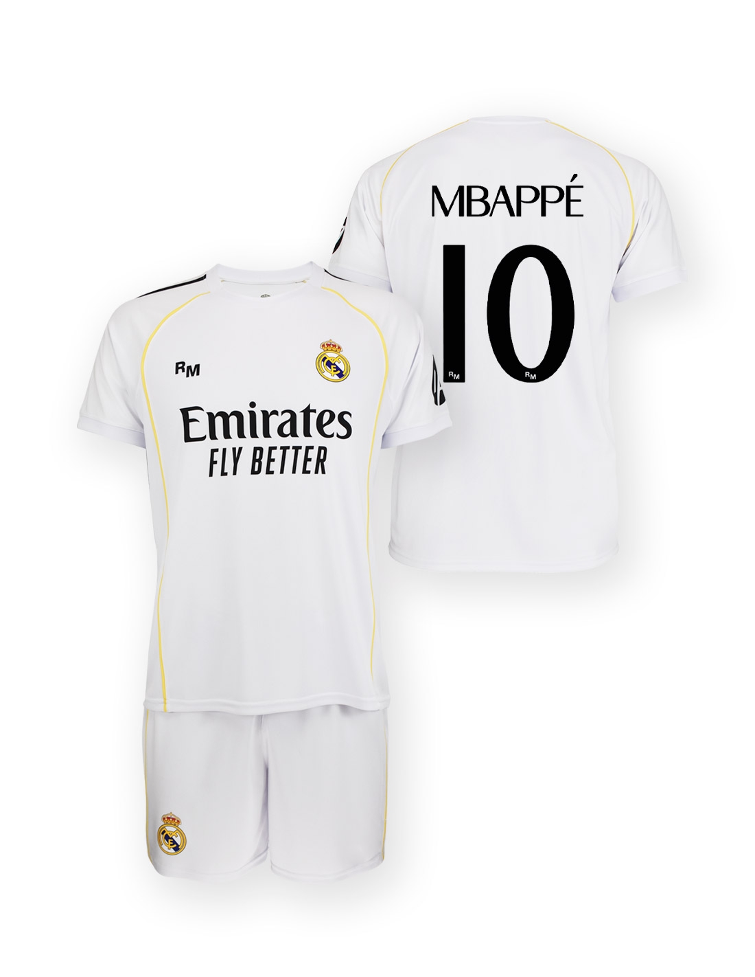 Real Madrid Kylian Mbappé set detský - dres + kraťasy (2025-2026) domáci - oficiálna replika