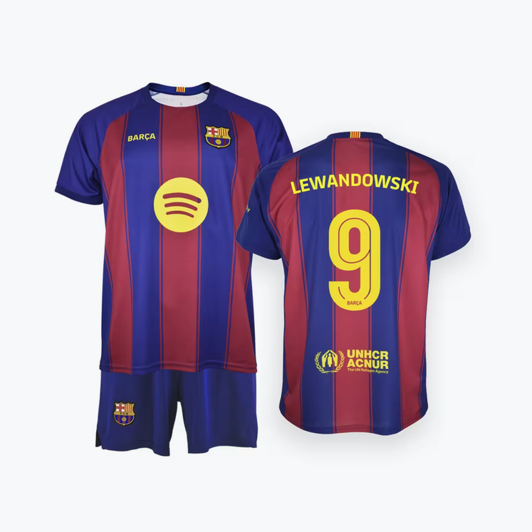 FC Barcelona Robert LEWANDOWSKI set detský - dres + kraťasy (2025-2026) domáci - oficiálna replika