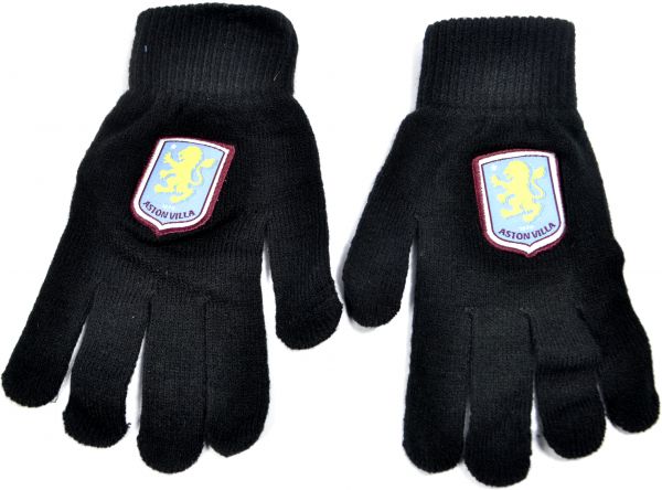 Aston Villa FC pletené rukavice