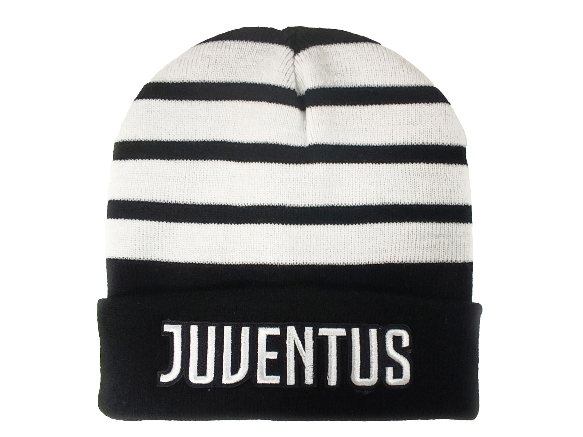 Juventus FC pletená zimná čiapka čierno-biela