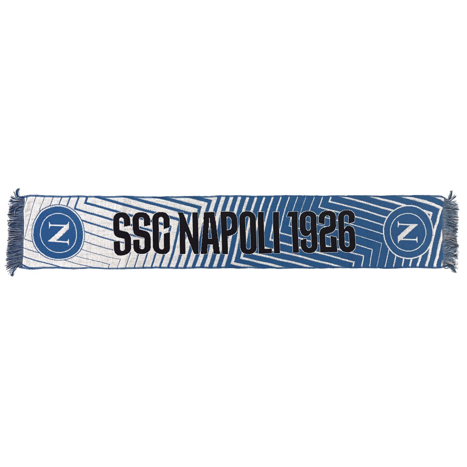 SSC Neapol pletený šál bielo-modrý