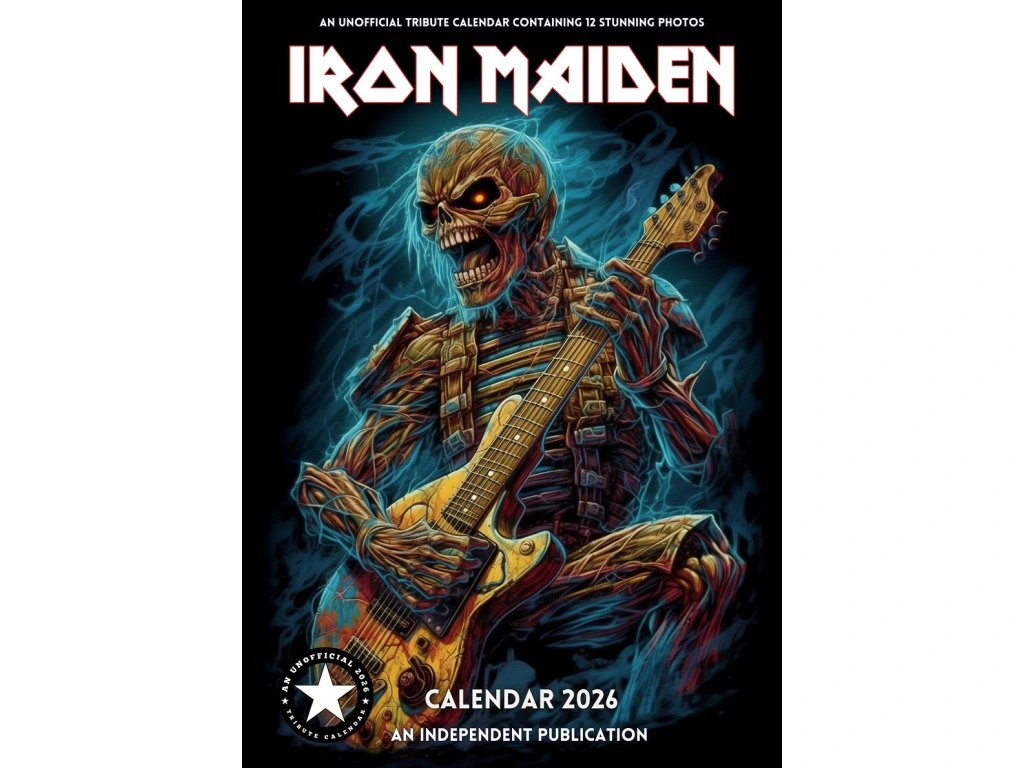 Iron Maiden nástenný kalendár 2026