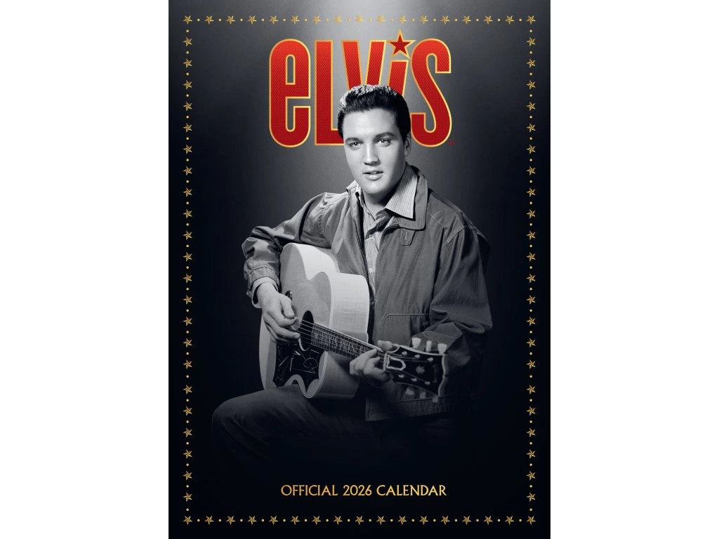 Elvis Presley nástenný kalendár 2026