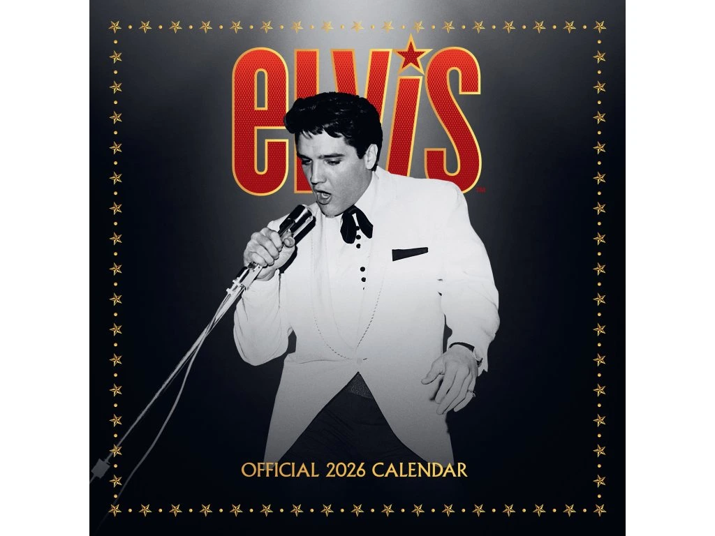 Elvis Presley nástenný kalendár 2026