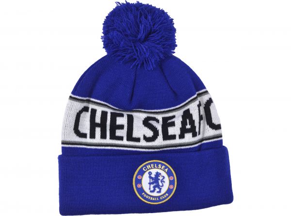 Chelsea FC pletená zimná čiapka modrá