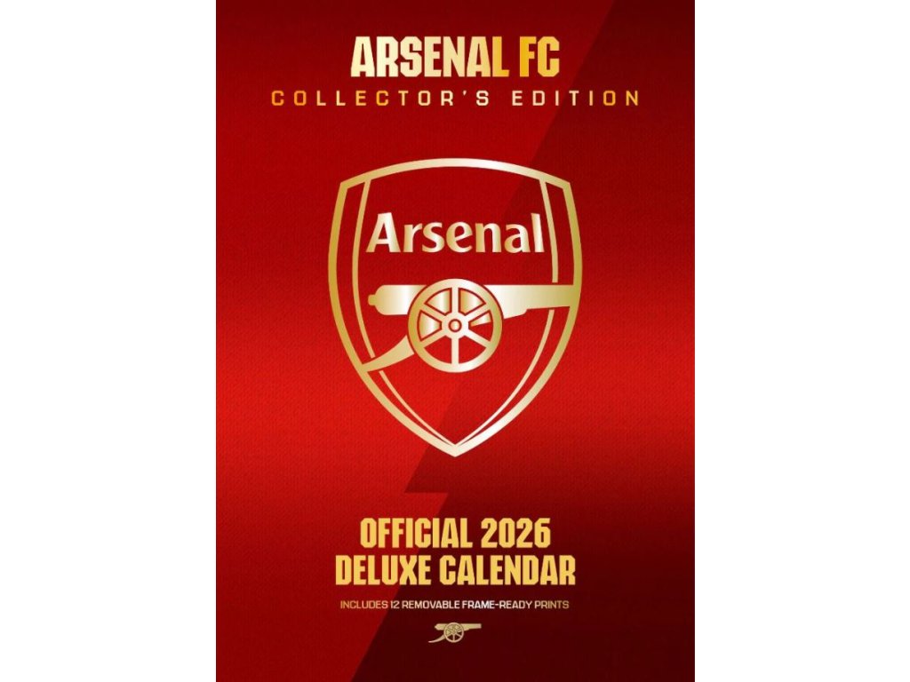 Arsenal Deluxe nástenný kalendár 2026