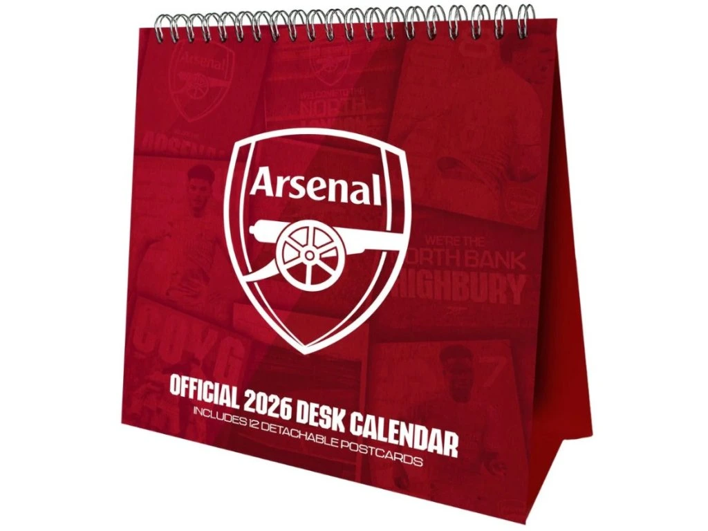 Arsenal stolný kalendár 2026