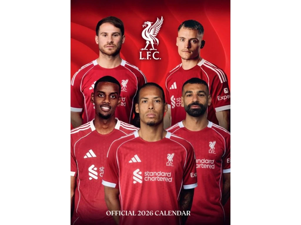 Liverpool FC nástenný kalendár 2026