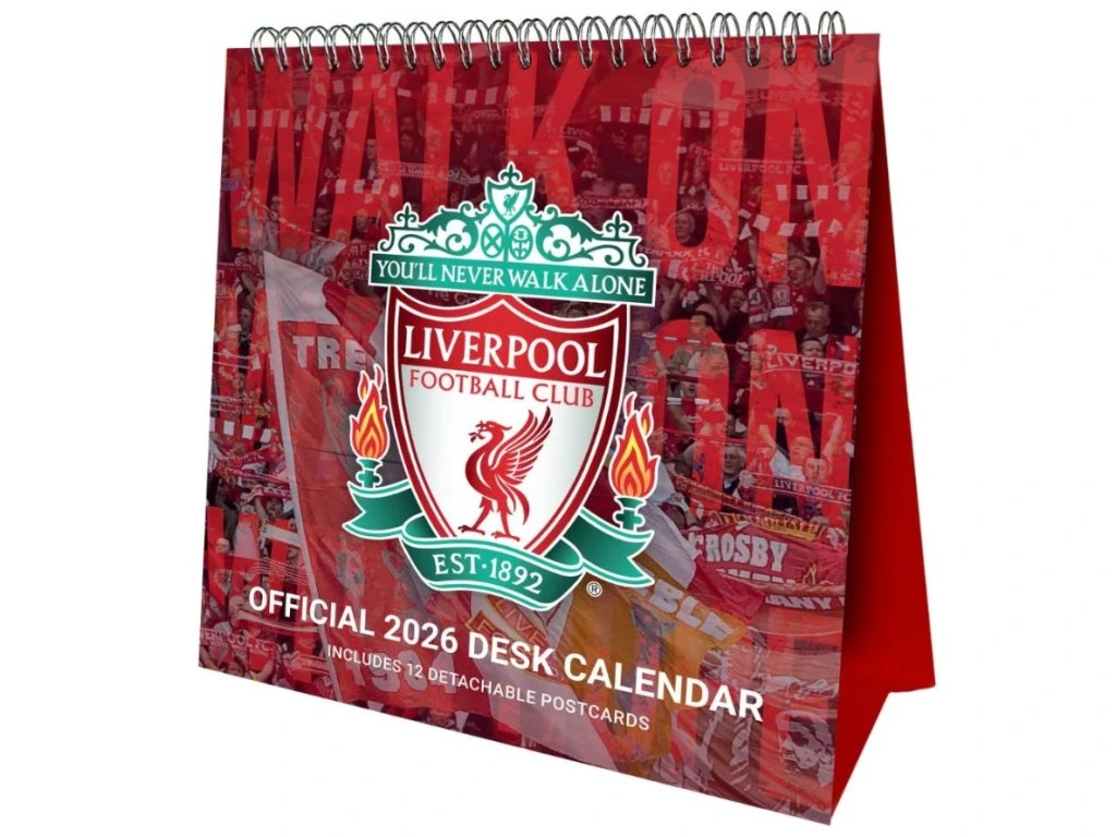Liverpool FC stolný kalendár 2026