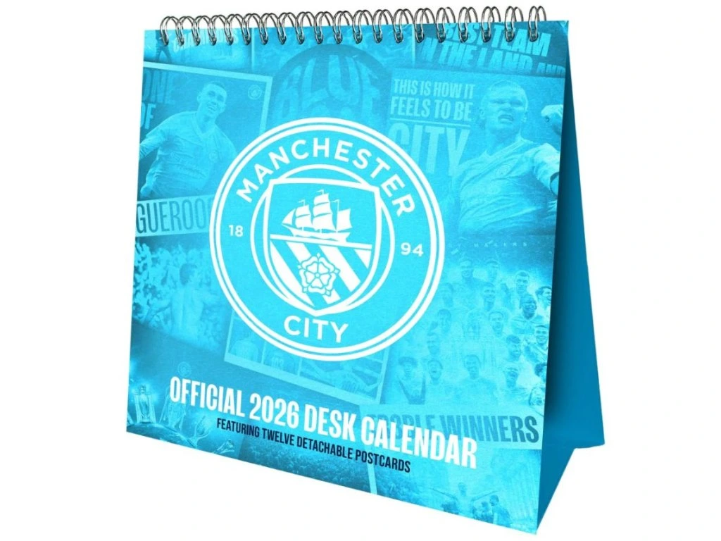 Manchester City stolný kalendár 2026