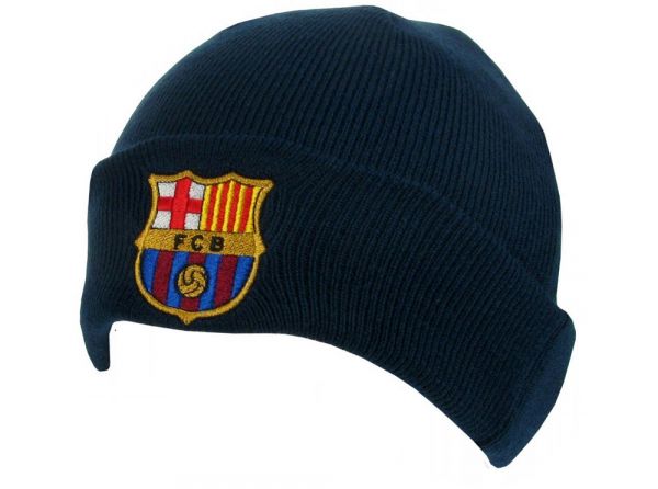 FC Barcelona zimná čiapka tmavomodrá - SKLADOM
