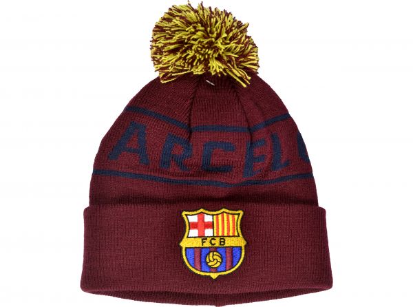 FC Barcelona zimná čiapka bordová - SKLADOM