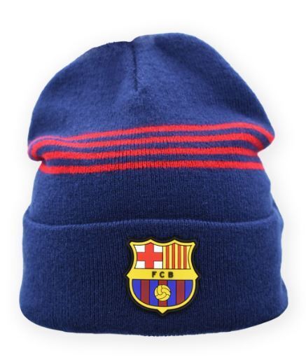 FC Barcelona zimná čiapka tmavomodrá - SKLADOM