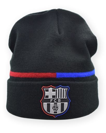 FC Barcelona zimná čiapka čierna detská