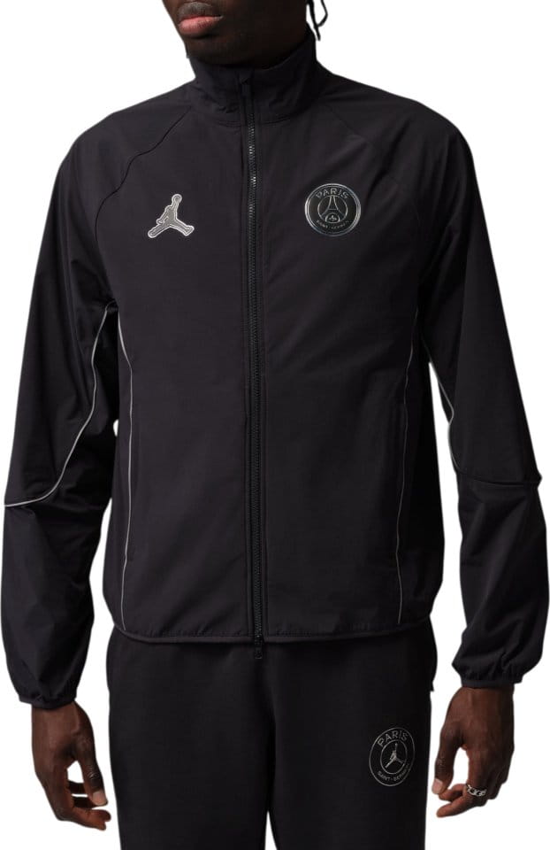 Nike Jordan Paris Saint-Germain FC - PSG predzápasová bunda čierna pánska 2025-2026