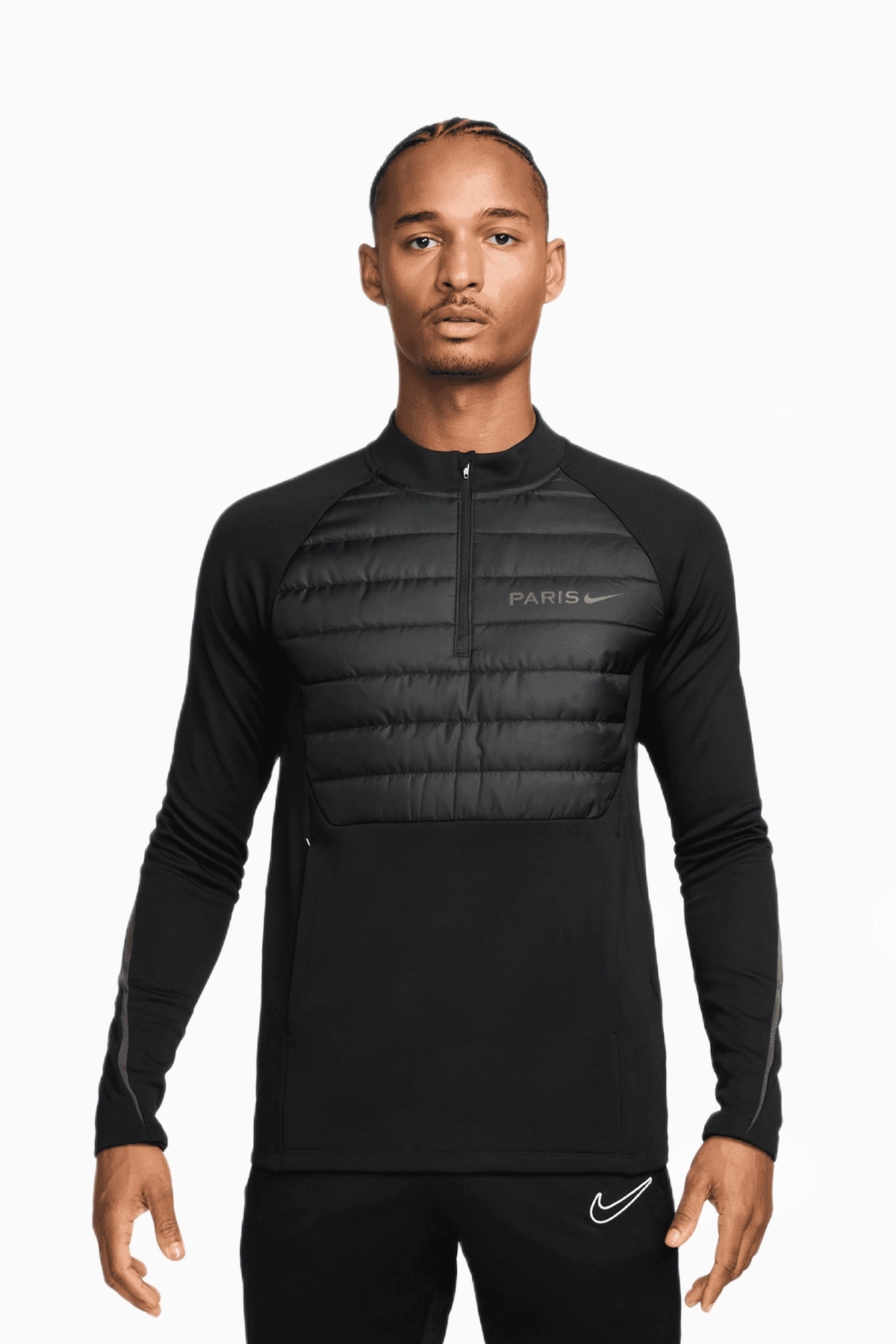 Nike Paris Saint-Germain FC - PSG tréningová mikina čierna pánska