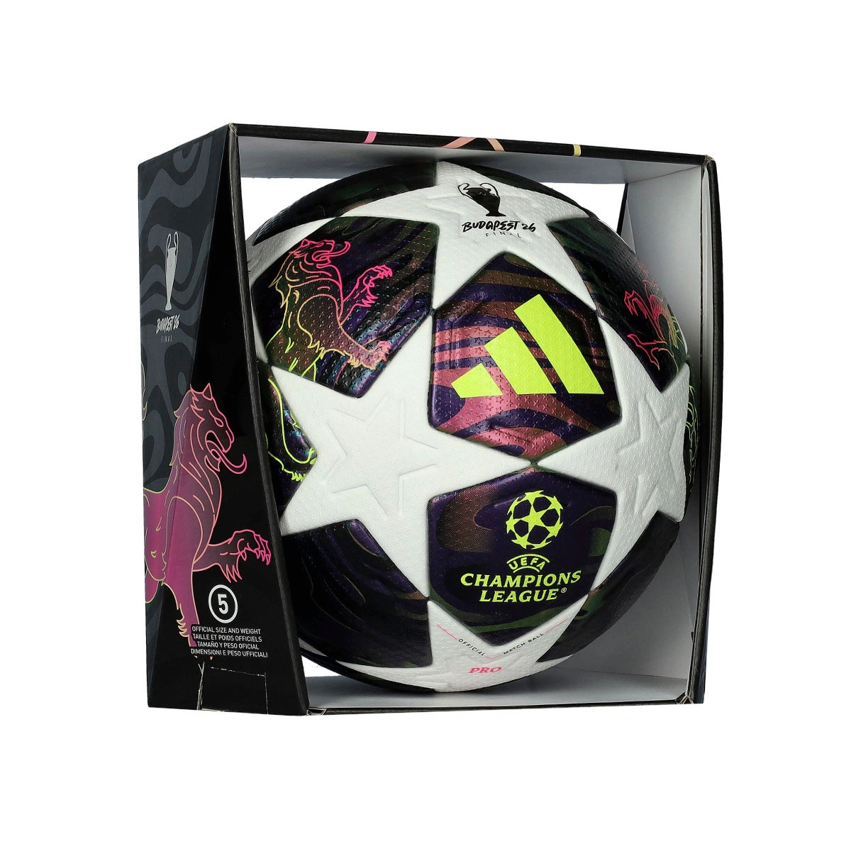 Adidas UEFA Champions League Budapest 26 Final - Liga majstrov UEFA futbalová lopta - oficiálna zápasová lopta 
