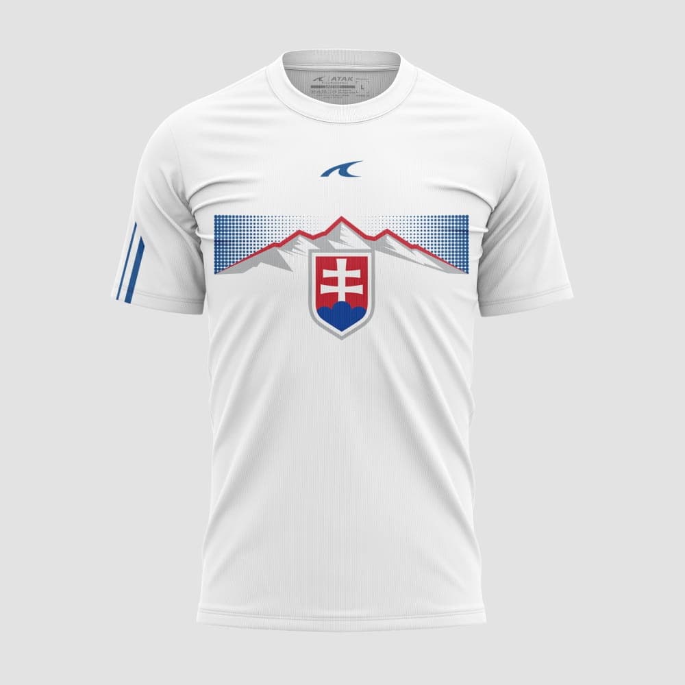 Slovensko Slovakia tričko biele pánske - SKLADOM