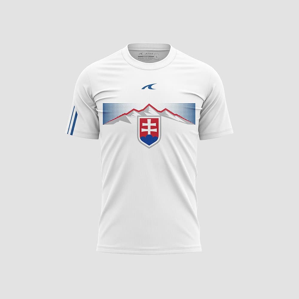 Slovensko Slovakia tričko biele detské
