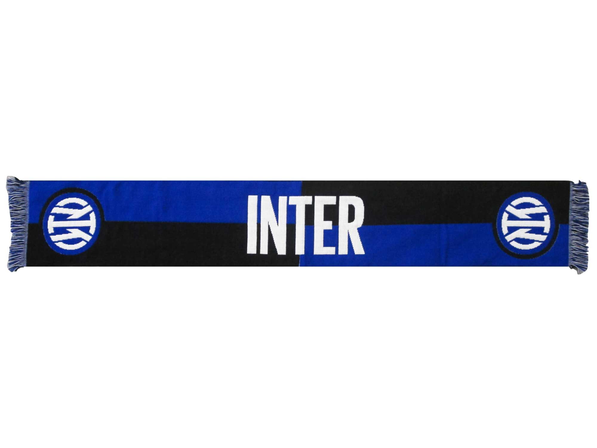 Inter Miláno - Inter Milan pletený šál modro-čierny