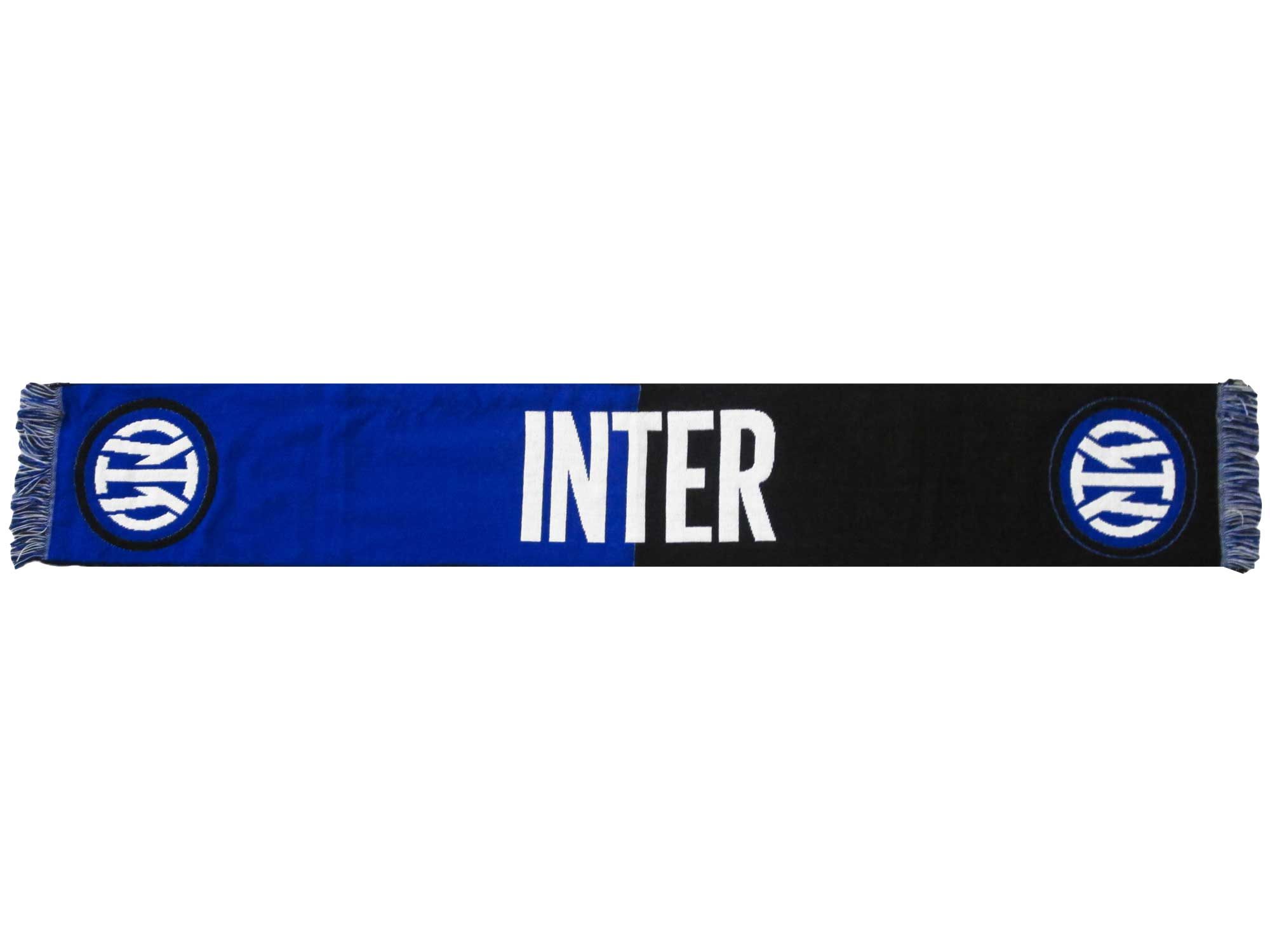 Inter Miláno - Inter Milan pletený šál modro-čierny