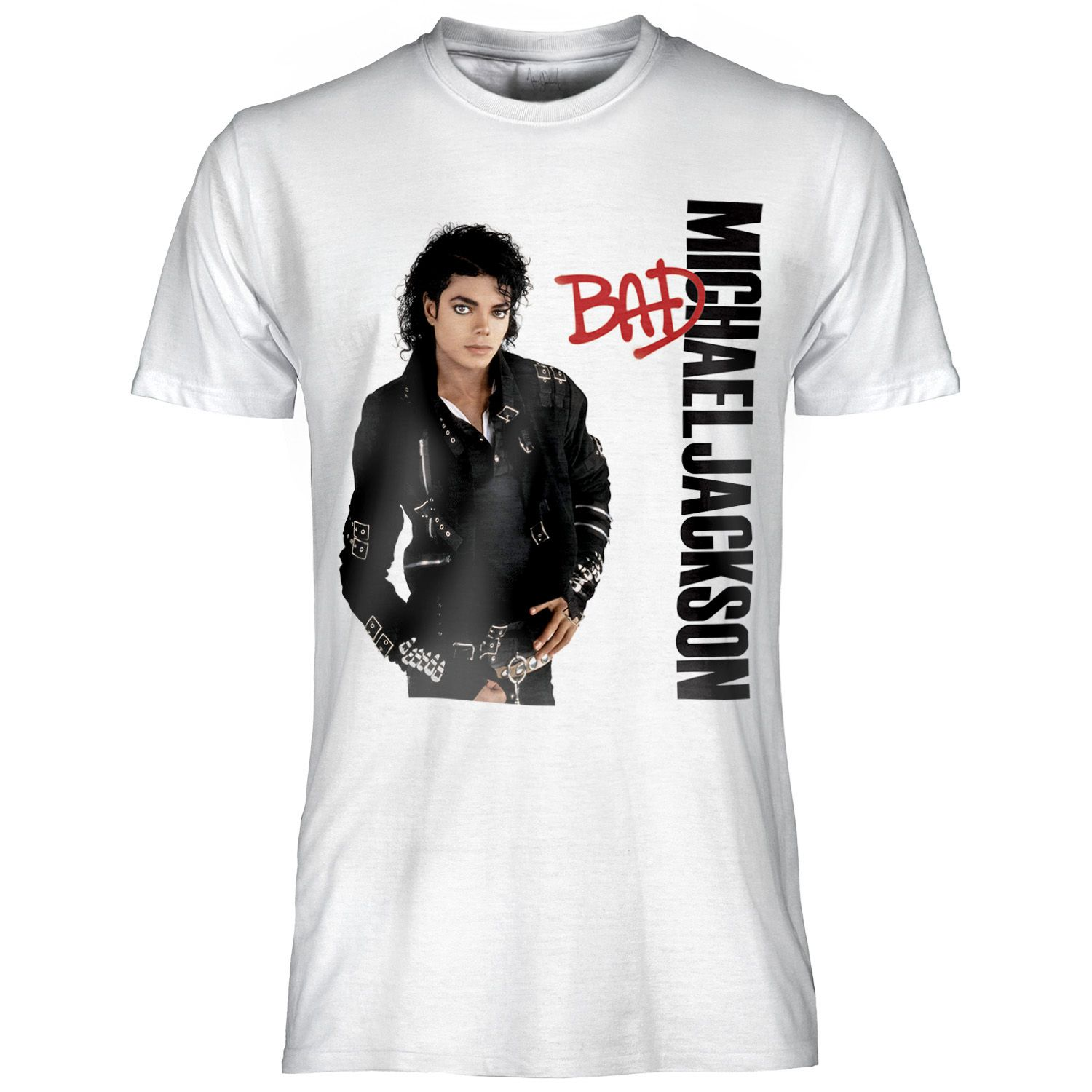 Michael Jackson Bad tričko biele pánske