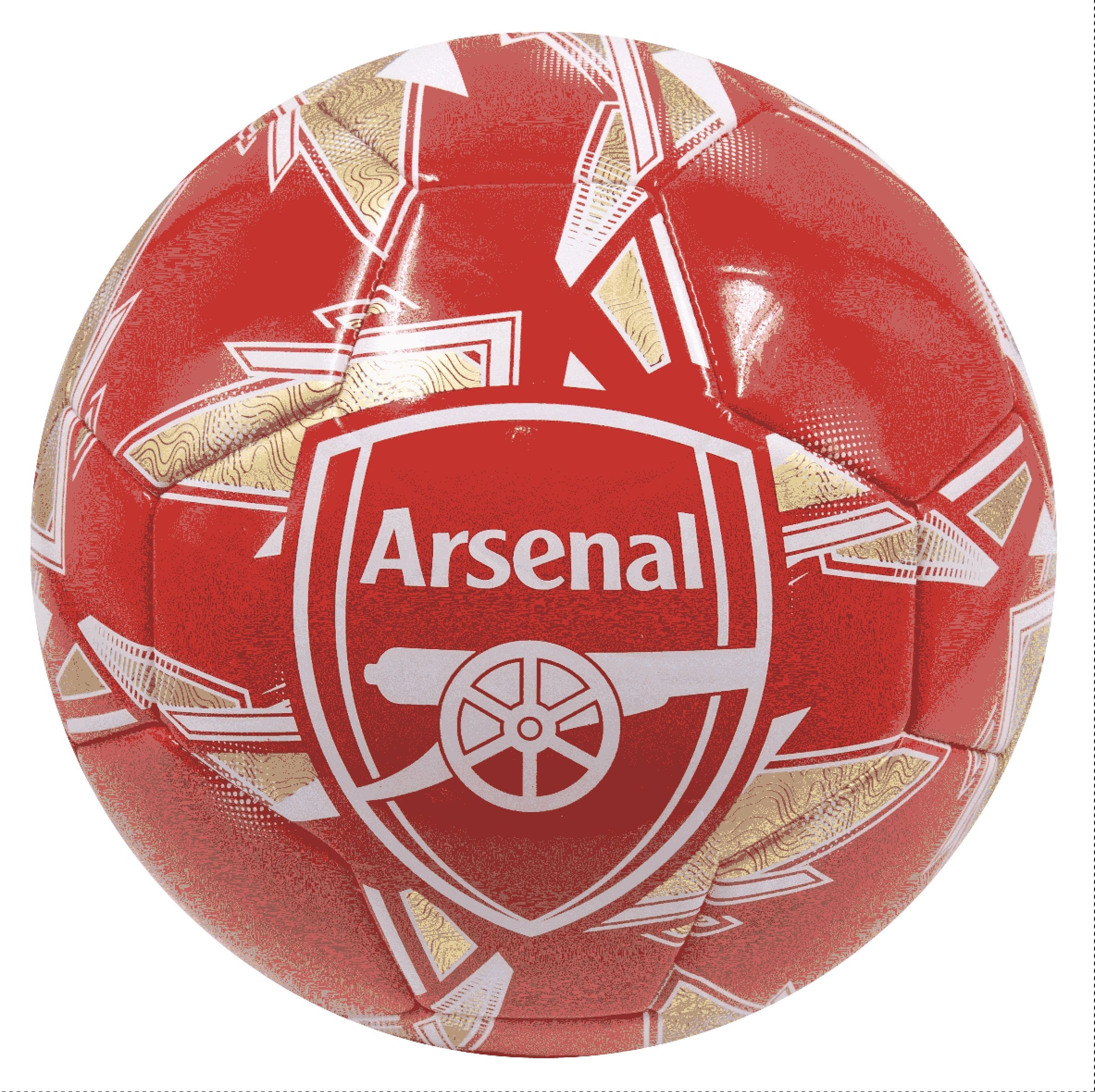 Arsenal futbalová lopta červená