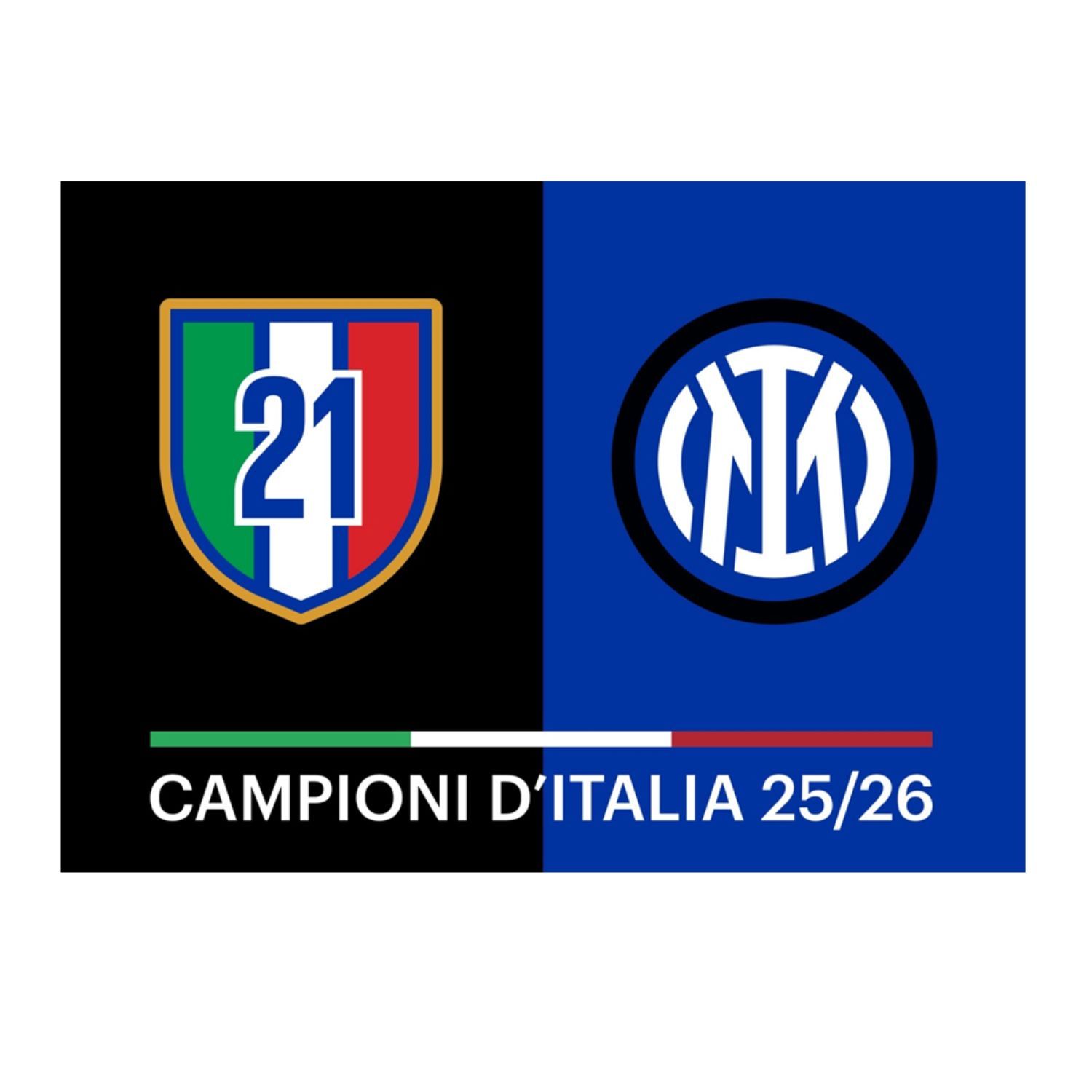 Inter Miláno Campioni 2026 vlajka 100 x 140 cm
