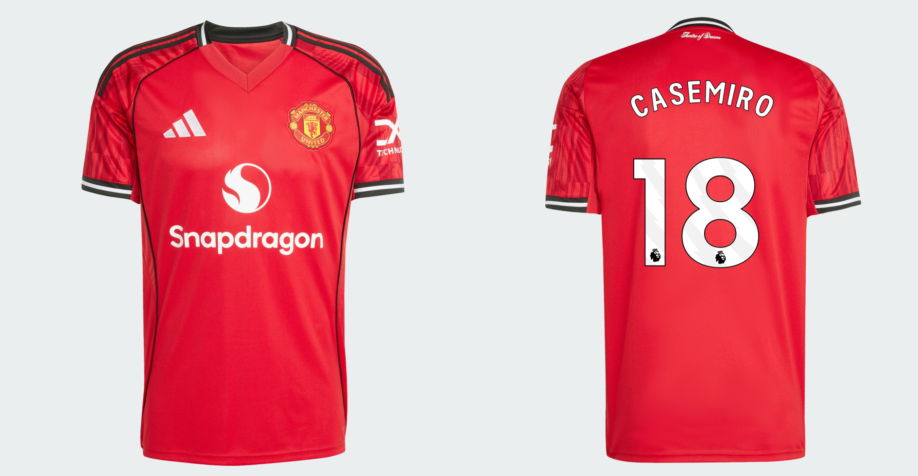 Adidas Manchester United CASEMIRO dres detský (2025-2026) domáci 