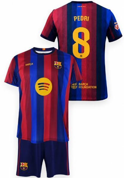 FC Barcelona PEDRI set detský - dres + kraťasy (2026-2027) domáci - oficiálna replika