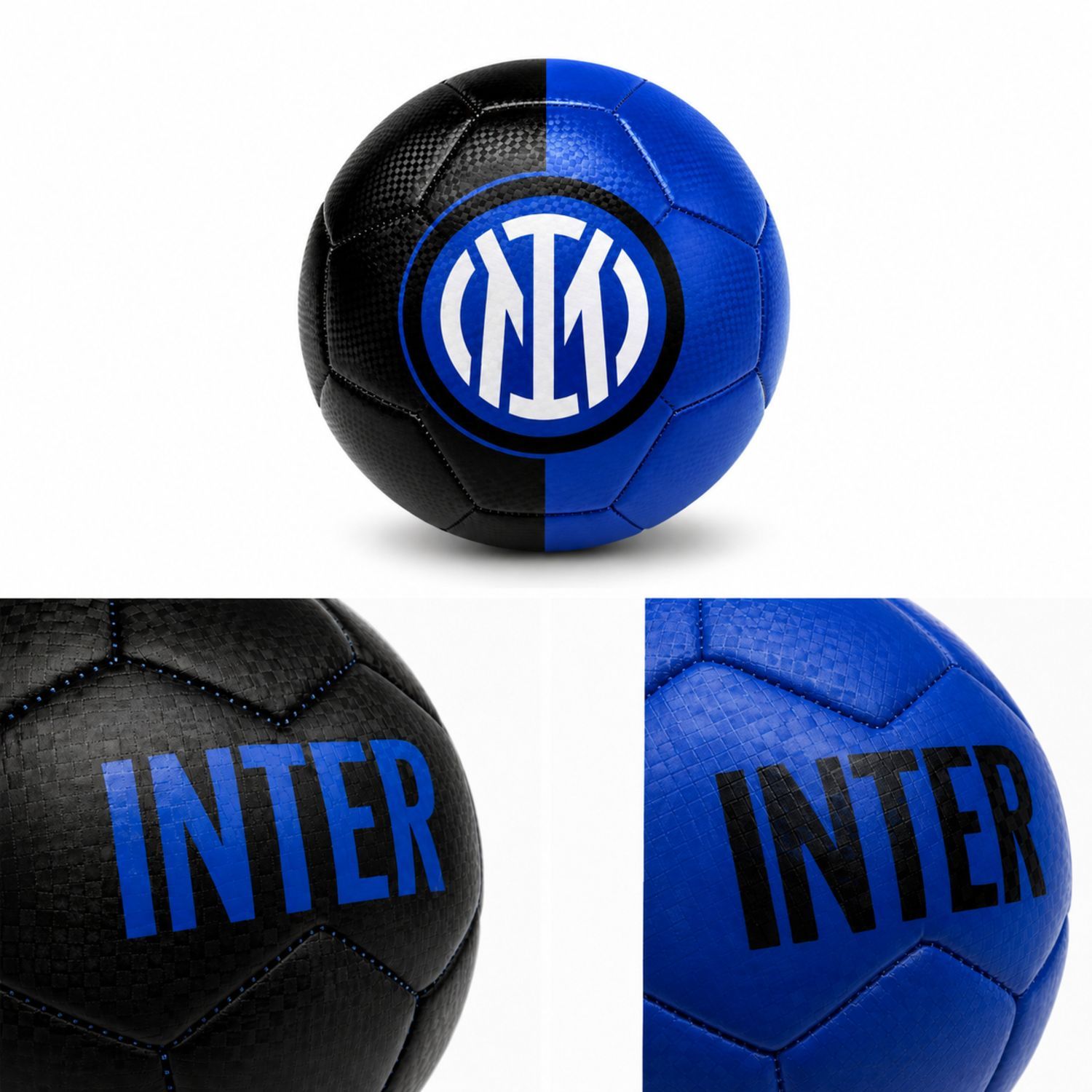 Inter Miláno futbalová lopta čierno-modrá
