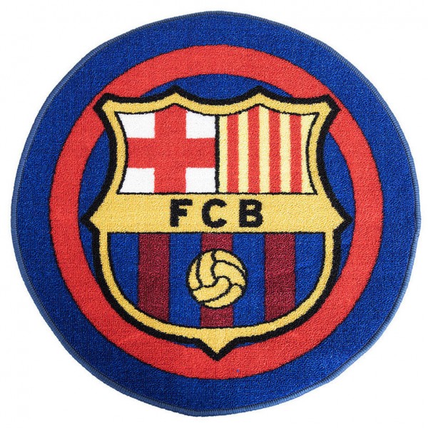 FC Barcelona koberček okrúhly, modro-červený