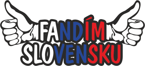Slovensko nálepka (Fandím Slovensku) - rôzne rozmery - SKLADOM