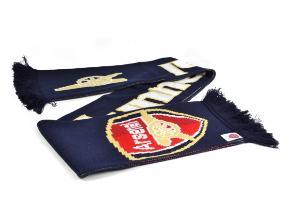 Arsenal pletený šál modrý