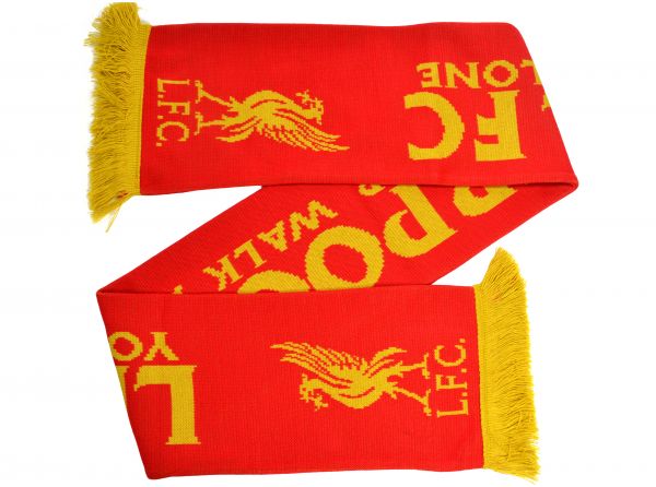 Liverpool pletený šál červený