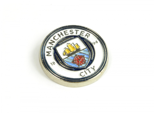 Manchester City pripínací kovový odznak
