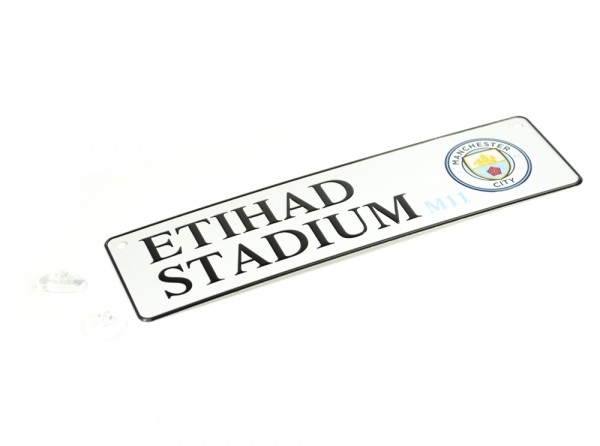 Manchester City kovová značka