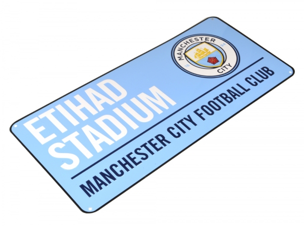 Manchester City kovová značka