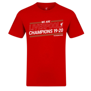 Liverpool FC Premier League Champions 2019-2020 tričko červené detské - SKLADOM