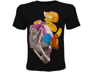 The Simpsons (Simpsonovci) Homer a Bart tričko čierne pánske - SKLADOM
